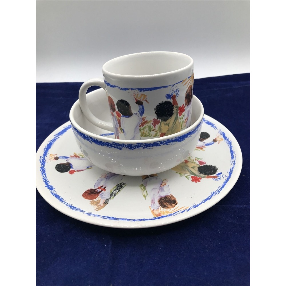 Unicef Children's 3 piece‎ Meal Set Plate, Bowl & Mug